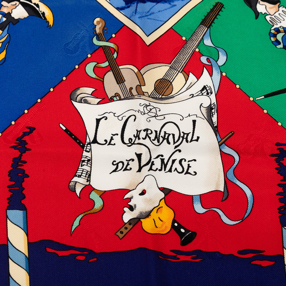Pre-Loved Hermes Le Carnaval de Venise Silk Scarf 90 - Picture 4 of 7